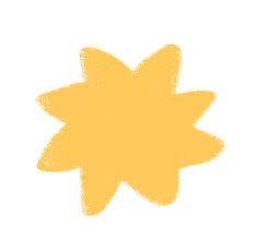 a yellow star drawn on a white background