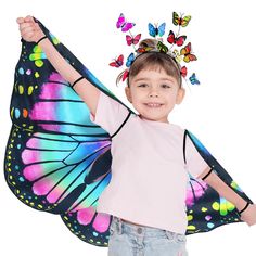 PRICES MAY VARY. Your Voice, Our Priority: Based on 300+ valuable customer experiences, we have upgraded to Mystical Monarch Butterfly Wings 2.0 with a captivating Dual-Layer Printing Design to create a remarkable 360-degree visual effect. With these stunning fairy wings, you can capture your child's joyful smile and the breathtaking beauty of their butterfly-like movements 3-Point Ingenious Design: Butterfly dress-up wings attach securely to the child's shoulders, arms, and wrists to ensure a c Girls Fairy Dress, Monarch Butterfly Wings, Pretend Play Costumes, Up Costume, Design Butterfly, Toddler Headbands, Dress Up Costumes, Breathtaking Beauty, Butterfly Dress