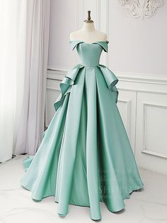 Prom Dresses Long Sleeved, Simple Ball Dresses, Ethereal Ball Gown, Prom Dresses Unique, Blue Long Prom Dress, Prom Dress Blue, Long Formal Dress, Fashion Drawing Dresses