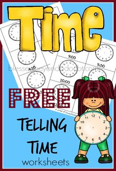 telling time worksheets for kids to help them learn how to tell the time