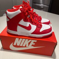 Size 5y, Fits 6.5w Very Lightly Used As Shown In Pics Dunk High Pink Prime, High Top Dunks, Nike High, Sneakers Looks, Dunk High, Nike Dunk High, High Shoes, Pink Nikes, Nike Sneakers Women