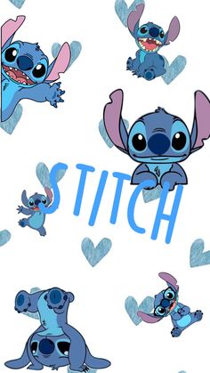 stitch and stitch characters with the word stitch on them