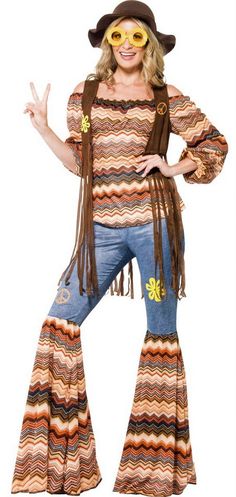 Women's Harmony Hippie Costume - 60s Costumes 60s Costume Women, 70s Dress Up, 60s Fancy Dress, Hippy Fancy Dress, Disco Fancy Dress, 1960s Costumes, 70s Mode, 70s Costume, Disco Costume