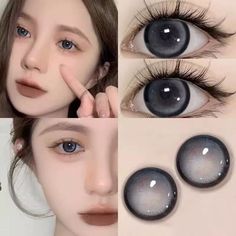 Different Eye Colors, Old Packaging, Halloween Contact Lenses, Calendar Stamps, Halloween Contacts, Cases Diy, Nail Tattoo, Lens Case, Gloss Lipstick