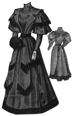 1888 Dress, Victorian Skirt Pattern, Suit Side View, 1890 Dresses, 1888 Fashion, Victorian Evening Dress, 1890 Dress, 1890s Dress