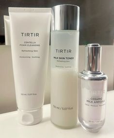 Tirtir Milk Toner, Niacinamide Skincare, Korean Skin Care Products, Skin Care Devices, Image Swag, Korean Skin, Beauty Sponge