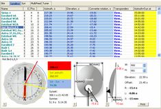 an image of a computer screen with various measurements