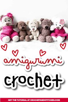 5 amigurumi animals against the wall. New Things, Best Ideas, Get Inspired