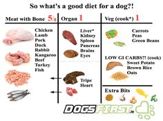 the food pyramid is shown with different types of meats and other things to eat