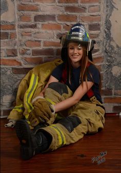 Senior pictures Female Firefighter Photoshoot, Senior Picture Ideas Firefighter, Firefighter Tattoo