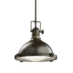 an industrial style pendant light fixture