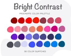 the color scheme for bright contrast