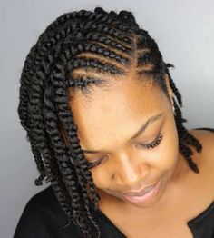 Protective Twisted Bob Style Future Hairstyles, Natural Updo, Cabello Afro Natural, Hair Solution, Natural Braided Hairstyles, Hair Twists, Natural Twists