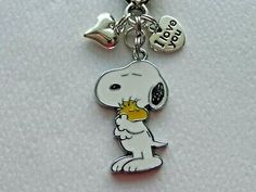 Great shopping ideas for PEANUTS SNOOPY WOODSTOCK LOVE KEY CHAIN PURSE CLIP BAG CHARM BACKPACK CHARM FOB, Women's Accessories Snoopy Tattoo, Heart Type, Peanuts Snoopy Woodstock, Silver Theme, Snoopy Woodstock, Chain Purse, Snoopy Love, Backpack Charm, Handbag Charms