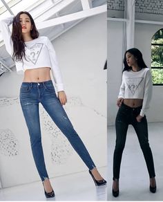 Jisoo Body Shape, Jisoo Makeup, Jennie Jisoo, Fitness Inspiration Body, Ji Soo, Kim Jisoo, Low Rise Jeans, Black Pink Kpop, Girly Fashion