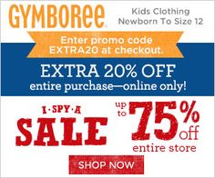 Gymboree Up to 75% off Entire Store PLUS $25 off $100 Bonus College Freebies, Baby Freebies, Frugal Tips, Getting Better