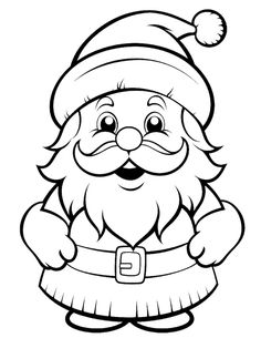 santa claus coloring pages for kids to print out and color on the christmas season is here