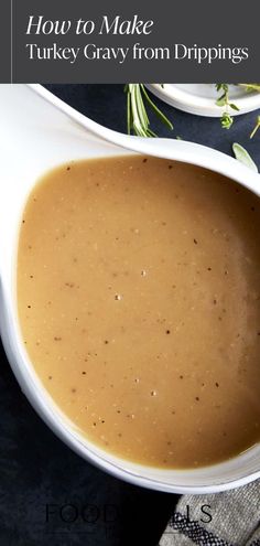 how to make turkey gravy from drippings