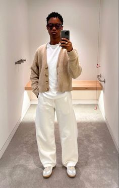 Margiela Outfit Men, Mens Cardigan Outfit, Jumper Outfit, Men Spring, Mens Spring Fashion, Street Fashion Men Streetwear, Mens Fashion Streetwear