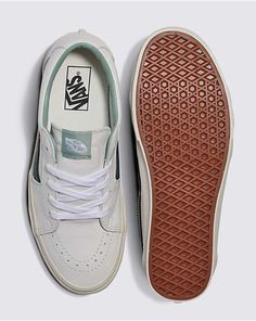 Vans Leather Skate Shoes With Rubber Waffle Outsoles, White Vans High-top Sneakers With Contrast Sole, Vans Leather High-top Sneakers With Vulcanized Sole, Vans Leather High-top Sneakers With White Sole, Vans High Tops, Vans Sk8 Low, Sk8 Low, Vans High, High Top Vans