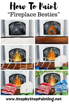 step by step instructions on how to paint fireplace besties