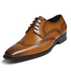 PRICES MAY VARY. Imported rubber sole Classic style, the carving of oxford shoes makes him look no longer single. Made of high-quality leather for breathable comfort. 24-hour human customer service, better help you solve any problems. Shoes Mens Formal, Luxurious Shoes, Men's Oxford Shoes, Dress Shoes Mens, Mens Derby Shoes, Brown Leather Coat, Grey Leather Jacket, Shoes Oxford, Lace Up Dress