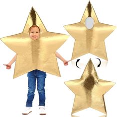 Star Costume For Kids, Kids Star Costume, Nativity Star Costume, Kids Church Christmas, Nativity Star, Nativity Costumes, Costume For Kids, Christmas Play