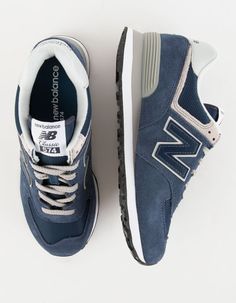 New Balance 574 Shoes, Navy New Balance, Shoe List, New Balance 574 Womens, New Balance Shoe, New Balances, Sneakers Outfit Casual, Trail Design, New Balance Style