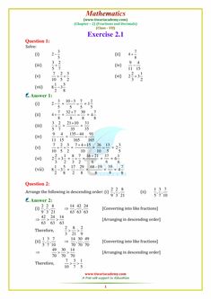 an exercise sheet with numbers and symbols for the following steps in addition 1, 2, 3