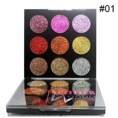 Shimmer Glitter Eye Shadow Powder Palette Matte Eyeshadow Cosmetic Makeup Features: 9 Color Eyeshadow Portable and convenient to use. Perfect for both professional Salon or personal use. High quality ingredients with silky shine color, can last for all day long. Specification: Product name: 9 colors eyeshadow powder palettes Point: soft durable, comfortable touch portable size, easy to carry. Product Type:Diamond eye shadow plate Effect: long-lasting, water-tight Color: A,B Note: that due to lig Eyeshadow Shimmer, Makeup Features, Glitter Eye Shadow, Powder Palette, Glitter Eye, Color Eyeshadow, Diamond Eyes, Matte Eyeshadow, Glitter Eyeshadow