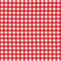 a red and white checkered table cloth