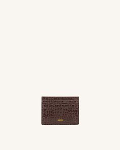 Major Material: Croc -Embossed  Vegan leather Lining Material: 100% Recycled Plastic Bottle Dimensions: 4''W x 3''H x 0.25''D(10.15cm x 7.67cm x 0.63cm) 3 Card Slot Jw Pei, Brown Leather Wallet, What In My Bag, Keychain Wallet, Birthday Wishlist, Car Keychain, Plastic Bottle, Gift List, Wallet Phone Case