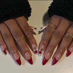 Red Gel Nails, Acrylic Toe Nails, Red Acrylic Nails, Fantasy Nails, Long Acrylic Nail Designs, Cherry Nails, Gel Nails Diy, Work Nails