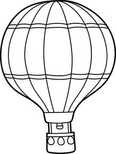 a hot air balloon that is flying in the sky with nozzles on it