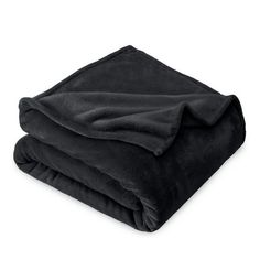 black blanket folded on top of each other