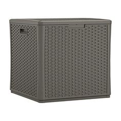 an outdoor storage box in grey