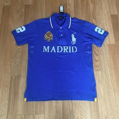 Blue Madrid Chief Keef Polo Super Clean Fit I Would Say Runs A Little Small For A Large And Fits Like A Medium But Never Worn Very Minimal Times Feel Free To Send Offers Or Questions Chief Keef Polo Ralph Lauren, Chief Keef Glo Gang, Chief Keef Polo, Nike Tech Fleece Tracksuit, Money Clothes, Fits Inspiration, Drippy Outfit, Polo Outfit