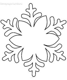 a snowflake is shown in the shape of a flower