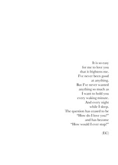 an image of a poem written in black and white with the words, it is so easy