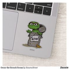 an image of a sticker on the keyboard of a laptop