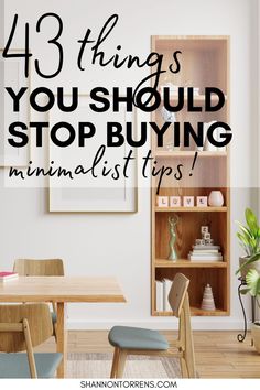 things minimalists don't buy Family Living