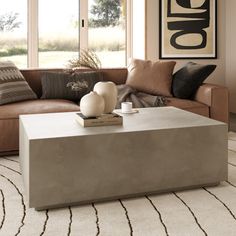 Features:Rectangular coffee tableMaterial: ConcreteColor: Dark Grey DGBlock baseWeight Capacity: 220Weather resistant - Can be used outdoorsFully assembledSpefications:Dimensions:Assembly:Warranty: | Orren Ellis Leevan - Modern Grey Concrete Outdoor Coffee Table in Brown | 16.5 H x 51 W x 31.5 D in | Wayfair Coffee Table Concrete, Coffee Table Brown, Concrete Coffee Table, Colour Gray, Coffee Table Grey, Outdoor Coffee Table, Lounge Area, Outdoor Coffee Tables, Outdoor Storage Sheds