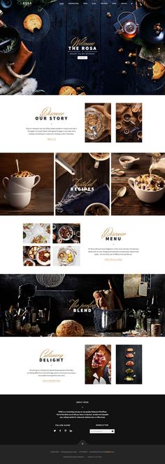 an image of a website with food items on it