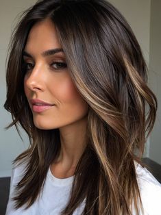 Explore gorgeous and trendy fall blonde hair ideas for a fresh look in 2024. 🍁✨ #FallHairColors #BlondeHairTrends #AutumnBlonde #BlondeInspo #SeasonalHair #ChicBlondeStyles #WarmBlondeShades #HairColorIdeas #FallBeauty #BlondeTransformation Dark Brunette Balayage, Rambut Brunette, Brunette Hair With Highlights, Fall Hair Color For Brunettes, Caramel Highlights, Brunette Balayage Hair, Brown Hair Balayage, Hair Affair, Balayage Brunette