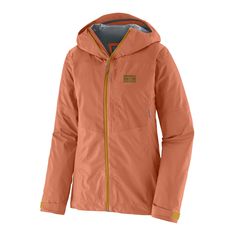 Whether seeking boulders  alpine views or rainbow trout  the women's Patagonia Boulder Fork rain jacket offers low-profile waterproof protection to get you to places less traveled and back again. Patagonia Retro Pile Fleece, Throwback Aesthetic, Patagonia Retro Pile, 50% Logo, Waterproof Rain Jacket, Rain Jacket Women, Patagonia Fleece, Fabric Making, Patagonia Jacket