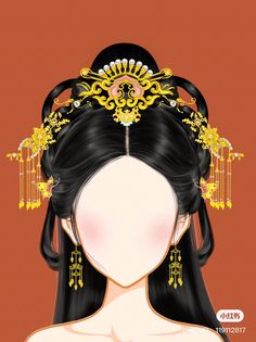 Chinese Hair Bun, Kimono Hairstyle, Traditional Chinese Hairstyle, Ancient Chinese Hairstyles, Chinese Fancy Dress, Kimono Hair