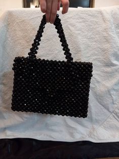 Italian Black Beaded Handbag Heidi Daus, Beaded Handbag, Silver Cat, Western Hats, Dog Pin, Vintage Mexican, Pretty Earrings, Hat Pins, Vintage Italian