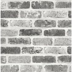 black and white brick wall textured with watermarked paint, for background or backdrop