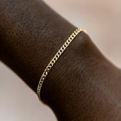 Introducing the Micro Cuban Bracelet, your favorite classic now in 3mm! This bracelet is ideal for everyday wear, pulling together any look with ease. Featuring 18k Yellow Gold micro Cuban links and our signature GLD clasp, this is sure to be your go-to accessory. Pair it with the Micro Cuban Chain in Yellow Gold for a perfect set. This product is guaranteed for life – GLD will repair or replace the item should you experience any defects in craftsmanship or breakage. Specifications - Width: 3mm Cuban Bracelet, Gold-plated Cuban Link Bracelet, Classic Gold Cuban Link Bracelet, Tarnish Resistant, Classic Cuban Link Gold Bracelet, Tarnish Resistant, Gold-plated Cuban Link Yellow Gold Bracelet, 14k Gold Cuban Link Bracelet, Tarnish Resistant, White Gold Bracelet, Mens Beaded Bracelets, Cuban Chain