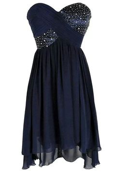 Dark Blue Homecoming Dress, Blue Homecoming Dresses Short, डिजाइनर कपड़े, Homecoming Dress Short, Mode Tips, Cheap Homecoming Dresses, Blue Homecoming Dresses, Beaded Prom Dress, Short Prom Dress